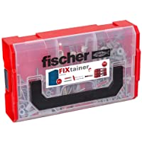 fischer 548864 maletin surtido de tacos y tornillos- Rojo- Caja mediana